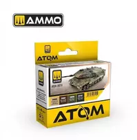 AMMO by MIG Jimenez AMMO MIG ATOM akrilinių dažų rinkinys NATO kamufliažo spalvoms 20719
