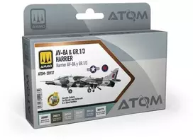 AMMO by MIG Jimenez AMMO MIG ATOM akrilinių dažų rinkinys Harrier AV-8A/GR.1/3 kamufliažui