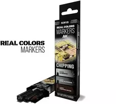 AK Interactive RC Chipping markerių rinkinys RCM105 – 3 akriliniai žymekliai