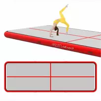 Gimnastikos oro kilimėlis, 6 x 2 m pripučiamas oro takelis, su elektrine pompa, skirtas namų, sporto salės ir lauko treniruotėms