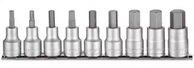 TengTools Galvučių su antgaliais rinkinys Teng Tools M1209AF; 1/2''; 9 vnt.