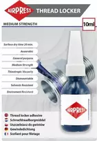 „Airpress“ sriegių sandarinimo klijai, vidutinio stiprumo, 10 ml