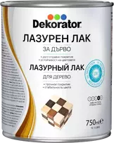 Lazūrinis lakas - impregnantas DEKORATOR, riešutas, 2.5 l