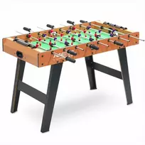Didelis stalo futbolo žaidimas šeimos pramogoms, vidaus žaidimų stalas, varžybinis sporto žaidimas, stalo futbolas dviem žaidėjams