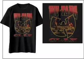 Rock Marškinėliai Wu-Tang Clan Lightning Infill W, Dydis: M