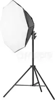 Studijos rinkinys Freepower „FreePower 106 Octa 85cm“ 1600 W 5500 K nepertraukiamo apšvietimo rinkinys su stovu