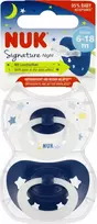 NUK Čiulptukas USP 2vnt 6-18m SIG NO/B 10176276 1/6