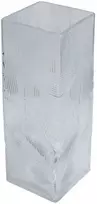 Besk Vazė stiklinė su raštu, permatoma 10x30cm