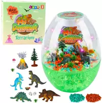 Lean Toys Vaikiška Dinozaurų Terariumo Naktinė Lempa su Balso Kontrole
