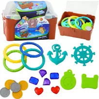 Lean Toys Vandens žaidimų lobio dėžutė 21 dalių