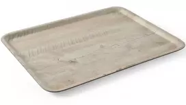 „Amer Box“ stačiakampis neslystantis serviravimo padėklas 370x530 mm - šviesus medis