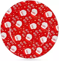 Vilde dekoratyvinė lėkštė Kalėdų Senelis 33 cm raudona