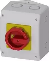Siemens kumštelinis jungiklis 0-1 3P 63A geltoname/raudone korpuse IP65 (3LD2565-0TB53)