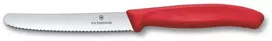 Virtuvinis peilis Victorinox Swiss Classic 6.7831.C1 dantytais ašmenimis, raudona