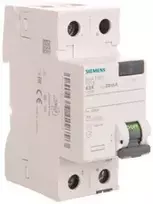 Siemens 5SV4316-0 Liekamosios srovės grandinės pertraukiklis 2P 63A 0,03A Tipas AC 30mA 230V 5SV4316-0
