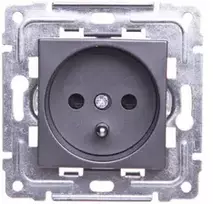 Kos Elektro System 456034 DANTE Vienvietis lizdas su/su langinėmis grafitas 456034