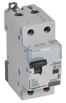 Legrand 411062 Liekamosios srovės pertraukiklis 2P 20A C 0,03A tipas A P312 DX3 411062