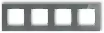 Karlik Elektrotechnik 28-28-IRSK-4 ICON Universalus keturkampis rėmas - stiklo efektas (rėmas: grafito dugnas: grafitas matinis) 28-28-IRSK-4