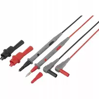 Voltcraft laidai Voltcraft TL 88-4 saugių matavimo laidų rinkinys, vyriškas kištukas, plokštelinis 4 mm - zondas 1,80 m juodas, raudonas 1 rinkinys