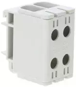 Elektro Plast 48.251 Paskirstymo blokas-šakos 2x1 polių AL/CU 2,5-50mm2 pilkas plokščias ir TH bėgio montavimas WLZ35/2x50/s 48.251