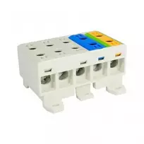 Elektro Plast 48.35516 Paskirstymo blokas-šakos 5x3 polių AL/CU 5x16mm2 plokščias montavimas ir TH bėgis WLZ35/5x16/sssnz 48.35516