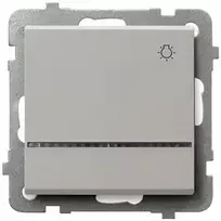 Ospel ŁP-5RS/m/82 SONATA Įprastai atviras jungiklis su mėlynu foniniu apšvietimu, kašmyro spalvos ŁP-5RS/m/82