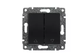 Kos Elektro System 510928 VENA Užrakto jungiklis su raktu be rėmelio 16AX250V matinės juodos spalvos 510928