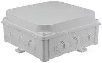 Simet 35300202 Sieninė dėžutė 188x188X88 mm, be halogenų, savaime gęstanti, atspari UV spinduliams, IP67, UL94 V0, N180x180S pilka 35300202
