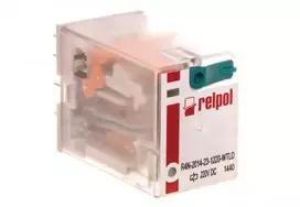Relpol A00013 Pramoninė relė 4P 220V DC AgNi R4N-2014-23-1220-WTLD A00013