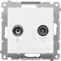 Kontakt Simon GN.ANTEN.R-TV END.MATTE Baltas SIMON55