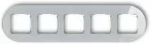 Karlik Elektrotechnik 15-28-IRSO-5 ICON Universalus penkių kartų apvalus rėmas - stiklo efektas (rėmas: pilkas dugnas: grafito matinis) 15-28-IRSO-5