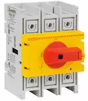 Lovato Electric Izoliacinis jungiklis 3P 80A sukama rankenėlė geltona/raudona GA080ARY