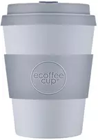 Gertuvė Ecoffee Cup „Ecoffee“ puodelis su vientisomis spalvomis, blizgučiais, 350 ml – sidabrinis