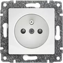 Kos Elektro System 510234 VENA Vienvietis lizdas su įžeminimu su srovės sklende be rėmo 2P+Z 16A 250V 510234