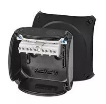 Hensel 62000337 ATEX jungiamoji dėžutė 2 ir 22 zonoms IP66 130x130x77mm juoda 5x6 mm Cu KX 0606 C