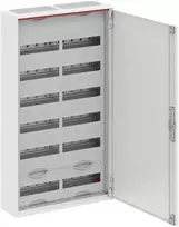 ABB Modulinė paviršinio montavimo hermetinė plieninė skirstomoji spinta ComfortLineCA 6x24 144M IP44 125A II klasė pilnos durelės N+PE Quick CA26V 2CPX