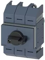 Siemens Atjungiklis izoliatorius 3P wlk02 125A tiesioginė pavara pilkas montavimas centrinis iš priekio rėminės jungtys 3KD0632-2LG20-3