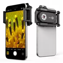 Apexel 300x LED mikroskopo lęšis + CPL filtras telefonui ALP-MS300