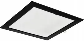 Ecolight Įleidžiamas šviestuvas P/T kvadratinis 18W 1980lm 4000K IP20 juodas DL-1 EC20469