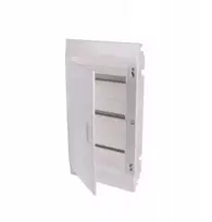 ABB Mistral41F 3x12 36M IP41 100A įleidžiamas modulinis paskirstymo skydas, II klasė, tvirtos durys, N+PE, sriegiamo tipo, 41A12X31A 1SLM004102A1107