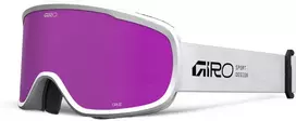 Giro Gogle žieminiai GIRO CRUZ Baltas STACKED (OTG) (Cylindrical) (Lustro kolorowe AMBER Rožinis 19-42% S2)