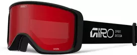 Giro Gogle žieminiai SAGEN Juodas STACKED (OTG) (Cylindrical) szyba AMBER SCARLET 19-42% S2 + szyba Geltonas 80-99% S0 (2025/2026)