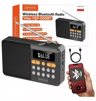 Zenwire Mini FM radijo „Bluetooth“ nešiojamas belaidis virtuvės garsiakalbis, maitinamas baterijomis