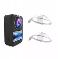 Puluz Apsauginių gaubtų rinkinys 2x Apsauginis PC objektyvo gaubtas Objektyvams DJI Osmo 360 / PU777T