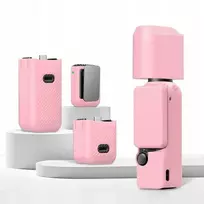 Puluz 6 viename apsauginis dėklas, skirtas DJI Osmo Pocket 3, rausvas TPU / Pu774f