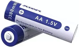 Xtar Įkraunamos baterijos R06 / AA 1,5 V 2000 mAh (4 vnt. dėžutėje) su apsauga