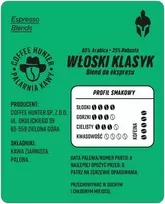 Kavos pupelės COFFEE HUNTER Italian Classic 1kg