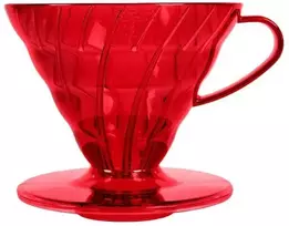 Hario plastikinis lašelinis antgalis V60-02 dykumos raudonumo - raudonas