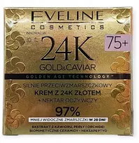Eveline Cosmetics „Eveline 24K Gold&Caviar“ kremas 75+ dienai/nakčiai, 50 ml