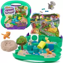 Kinetic Sand Diggin' Dog Park lagaminų rinkinys Kinetic Sand Dog Digging Park + priedai